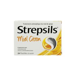 Strepsils Miel Citron 24 pastilles