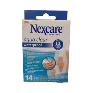 Nexcare - aqua clear waterproof 14 pansements