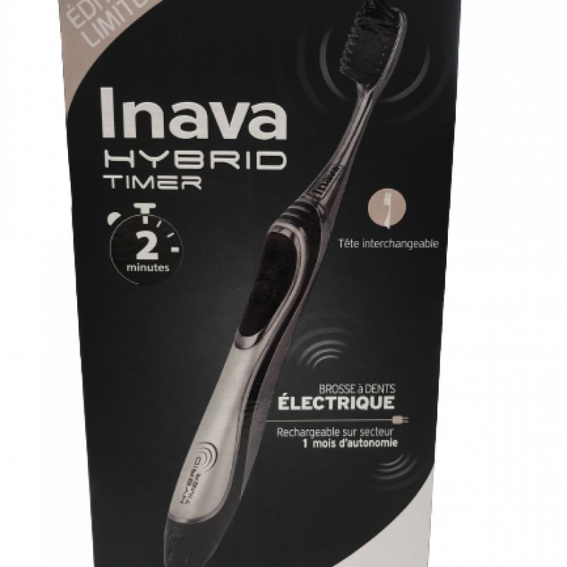 Brosse à dents électrique Inava hybrid timer - édition limitée NOIRE