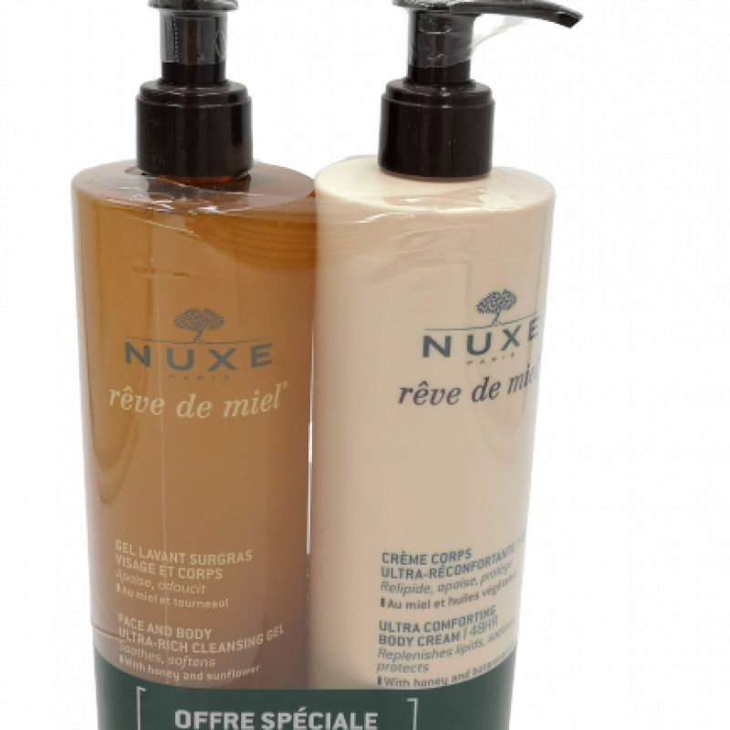 Nuxe Rêve De Miel Gel Lavant Cheveux Et Corps 300ml