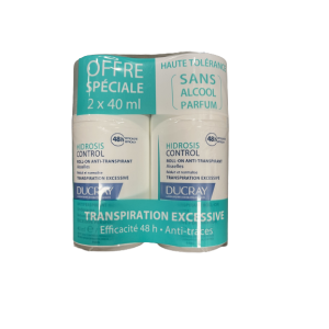 hidrosis control roll-on anti-transpirant aiselles lot de 2x40mL