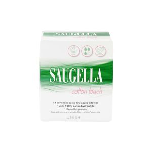 Saugella Cotton touch 14 serviettes extra-fines jour
