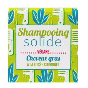 Shampooing solide cheveux gras litsée citronnée 55g