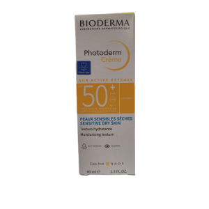 BIODERMA - SUN ACTIVE DEFENSE - Photoderm crème 50+ invisible (peaux sensibles sèches)