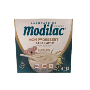 Modilac Mon 1er Dessert Sans Lait Nature 6-12mois 10 sachets