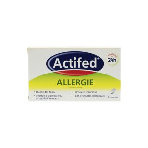 Actifed allergie 7 comprimés