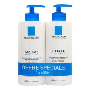 La Roche-Posay Lipikar surgras crème lavante 400mL x2