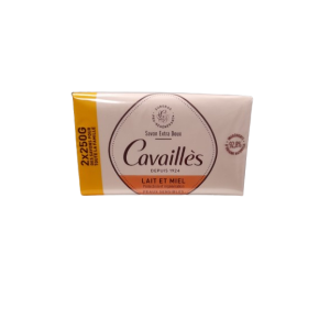 Cavailles Savons Surgas extra-doux Lait et Miel - 2x250g