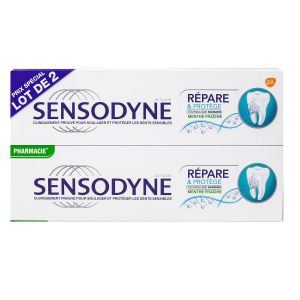 Sensodyne Dent Rep/pro Menthe 2*75ml