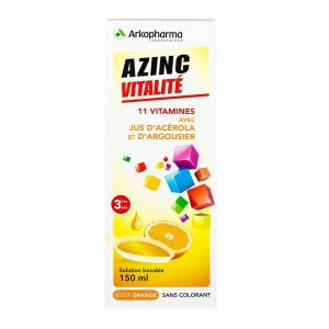 Azinc Sirop Gout Orange Fl 150