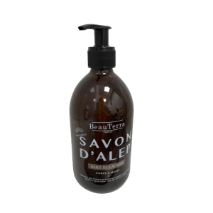 Savon d'Alep baies de laurier corps et mains +500mL