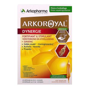 Arkoroyal Gelée Royal Dynergie-20 ampoules