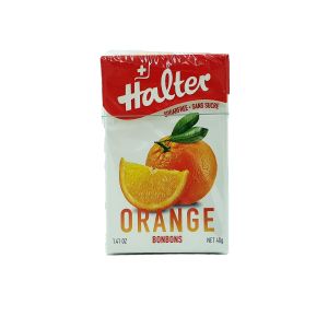 Halter - Bonbons sans sucres orange 40g