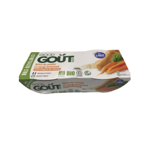 Délice de carotte et courge butternut 2x190g - Dès 6 mois