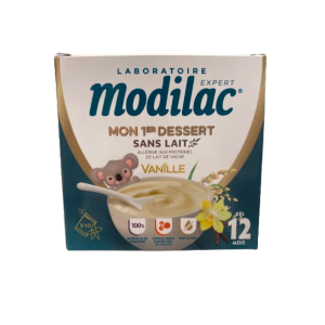 Modilac Mon 1er Dessert Sans Lait Vanille dès 12mois 10 sachets