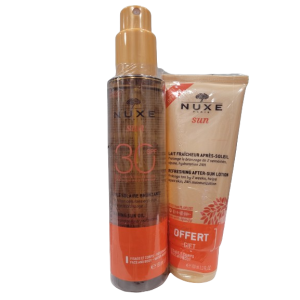 Nuxe Solaire - huile bronzante 150ml et lait fraicheur offert 100ml