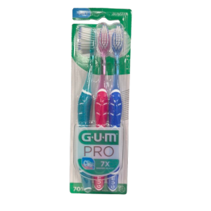 Lot de 3 brosse à dents Gum Pro Soft