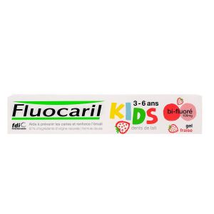 Kids 3-6 ans gel dentifrice bi-fluoré fraise 50ml