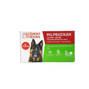Clément Thekan - Milprazikan chiens 5kgs+ 2 comprimés