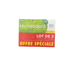 Homéodent dentifrice citron 2x75mL