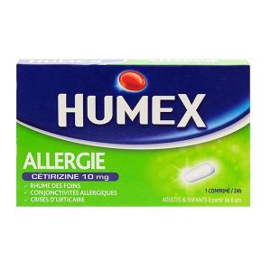 Humex allergie Cétirizine 10mg 7 comprimés