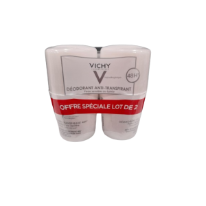 Vichy - Déodorant bille anti-transpirant peaux sensibles et/ou épilées 2x50mL