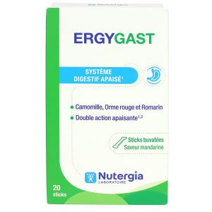 Ergygast système digestif apaisé 20 sticks