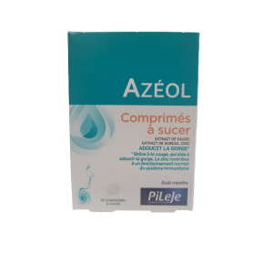 Azéol 30 comprimés goût menthe