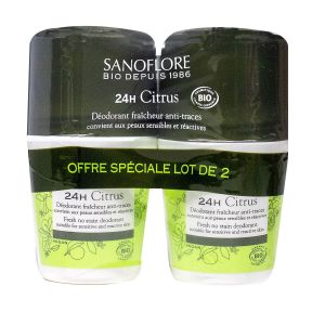 Vent de Citrus déo efficacité 24h roll-on 2x50ml