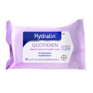 Hydralin Apaisa sachet 10 lingettes