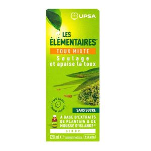Les élémentaires toux mixte sans sucre sirop +6 ans 120ml