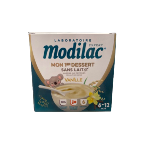 Modilac Mon 1er Dessert Sans Lait Vanille 6-12mois 10 sachets