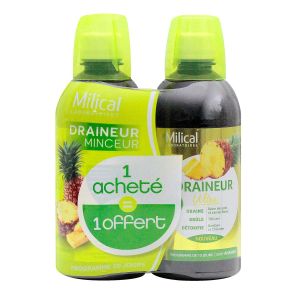 Milical - Draineur minceur ananas 2x500mL