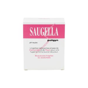 Saugella Poligyn 10 lingettes nettoyantes