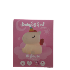 Veilleuse Licorne BabyOOps! - Rechargeable