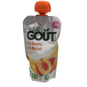 Gourde de fruits banane abricot 120g - Dès 4 mois