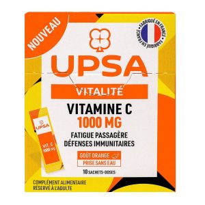 Vitalité Vitamine C 1000mg fatigue passagère 10 sachets