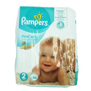 Pampers couches ProCare T2 (3-6kgs) x36