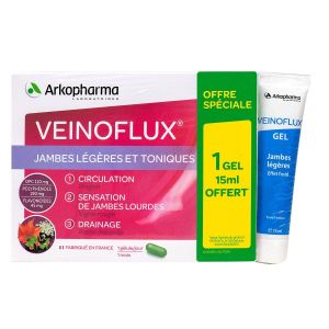 Veinoflux jambes légères et toniques  30 gélules + gel 15ml offert
