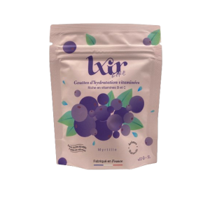 Lxir Life Gouttes d'Hydratation Vitaminées Gout Myrtille Sans Sucres 12 comprimés.