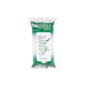 Saugella Antiseptique naturel 15 lingettes intimes nettoyantes