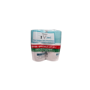 Vichy - Traitement anti-transpirant anti-traces 48h bille 2x50mL