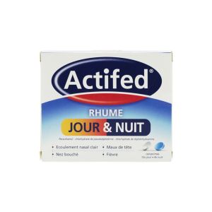 Actifed rhume jour et nuit 16 comprimés