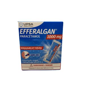 Efferalgan 1000mg en granulés en sachet sans eau arome fruits rouges UPSA 8 sachets