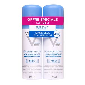 Déo minéral 48h anti-odeur 2x125ml