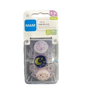 Sucette MAM Nuit Silicone 2-6mois