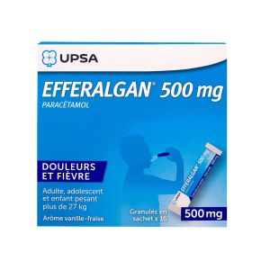 Efferalgan 500mg Vanille/Fraise 16 sachets