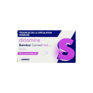Diosmine 600mg Sandoz Cons Cpr