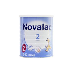 Novalac 2ème âge lait poudre bébé 6-12mois 800g