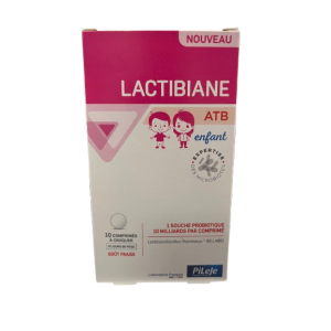 Lactibiane ATB Enfant 10 comprilés à croquer Gout Fraise